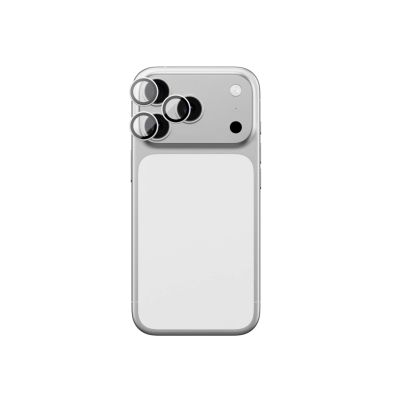 AmazingThing Sapphire Camera Glass for iPhone 17 Pro / Pro Max - with Silver Frame
