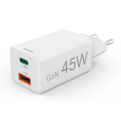 2. Hama 00201993 Mobile Charger Mobile Phone, Laptop, Smartphone, Tablet White Alternating Current Fast Charging Internal