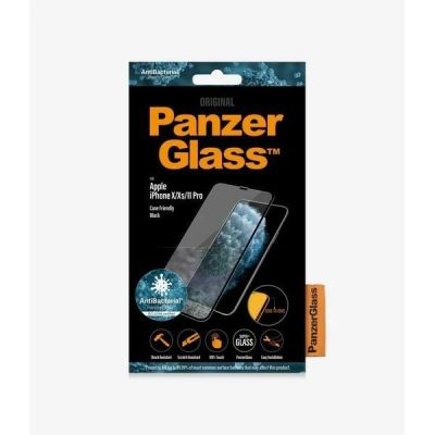 3. PanzerGlass E2E Super+ tempered glass for iPhone X / XS /11 Pro - with black frame