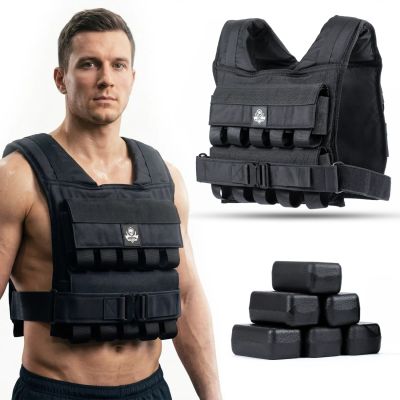 20kg Weighted Training Vest with Pulleys W20B | DBX Bushido
