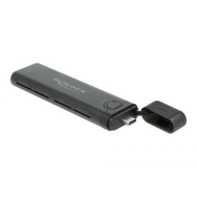 4. DeLOCK External USB Type-C Enclosure for M.2 NVMe PCIe or SATA SSD – Tool-Free