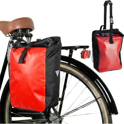 WATERPROOF REAR BIKE BAG FOR TRUNK RED 13.5L XQMAX PRO