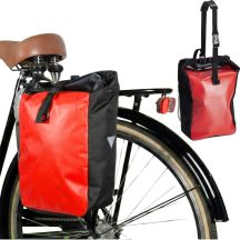 WATERPROOF REAR BIKE BAG FOR TRUNK RED 13.5L XQMAX PRO
