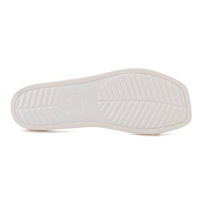 7. CROCS MIAMI ANKLE STRAP SANDAL IN CHALK 212256-0WV