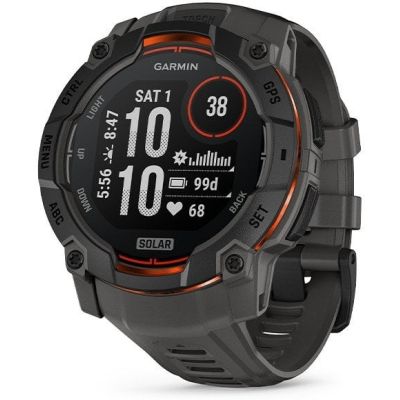 7. GARMIN Instinct 3 50mm SOLAR Black Smartwatch