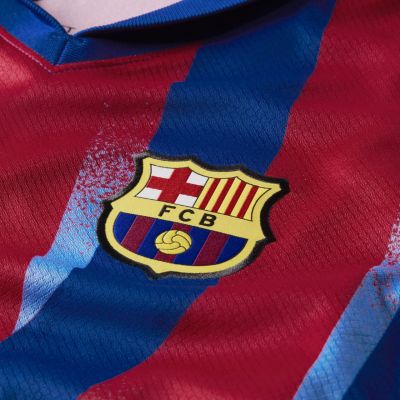8. Nike FC Barcelona Stadium 25/26 Kids' Navy-Red Jersey FZ1307 432