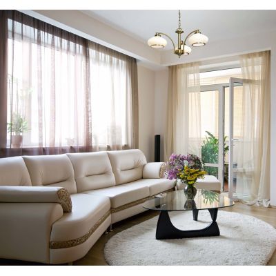 5. Classic chandelier Activejet RITA hanging ceiling lamp Patina triple 3xE27 for the living room