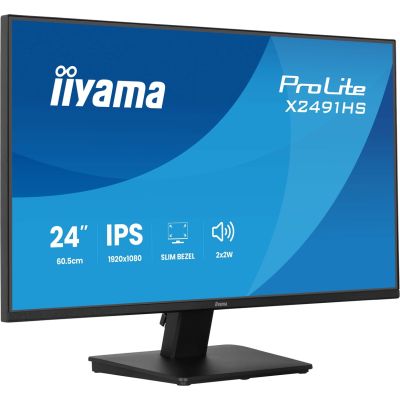 22. iiyama ProLite X2491HS-B1 computer monitor 60.5 cm (23.8") 1920 x 1080 px Full HD LCD Black