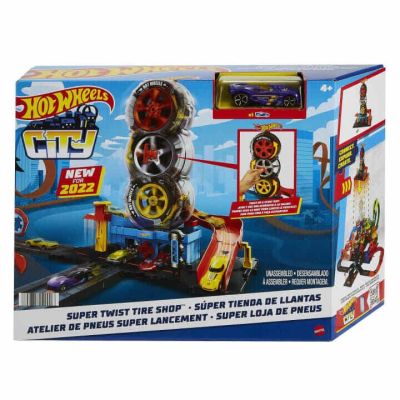 7. Hot Wheels Racing Tire Workshop Set HDP02 MATTEL