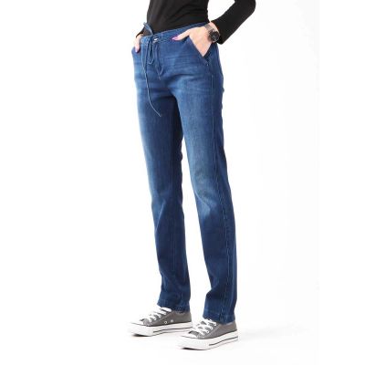 4. Wrangler Slouchy Cozy Blue Jeans W W27CGM82G