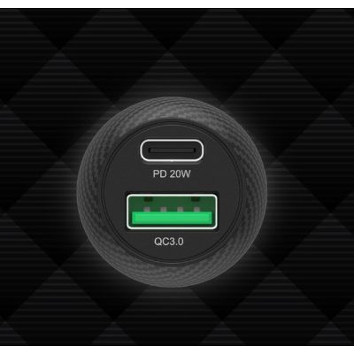 4. UNITEK CAR CHARGER 38W, USB-A USB-C, QC3.0, P1400A