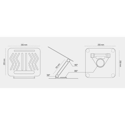 27. Wozinsky WRS-CPY84SS Aluminum Laptop and Tablet Stand + Free Smartphone Stand - Silver