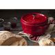 3. Staub Round Cast Iron Pot - 3.8 ltr, Red