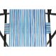 12. CAMPING CHAIR WITH ARMRESTS 52x44x75CM FOLDING BLUE LINES