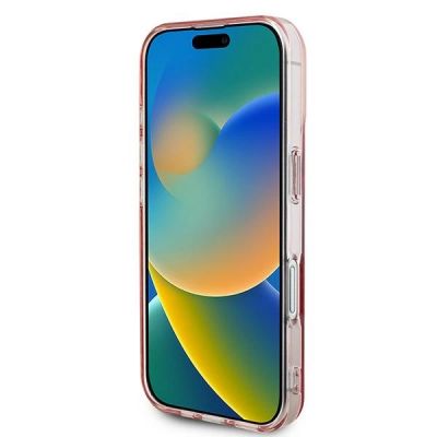 5. Guess IML Rhinestones MagSafe iPhone 16 Plus Case - Pink