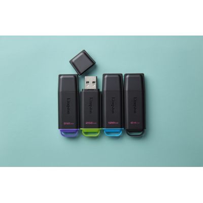 7. KINGSTON 512GB Portable USB 3.2 Gen 1 DataTraveler Exodia Black/Purple