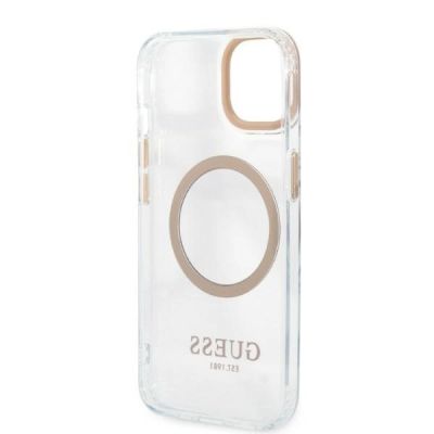 7. Guess GUHMP13MHTRMD iPhone 13 6.1 "gold / gold hard case Metal Outline Magsafe