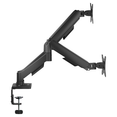 3. SAVIO DOUBLE DESK MOUNT FOR MONITORS 17"-32" 2X 2-9 KG ON SPRING UM-04