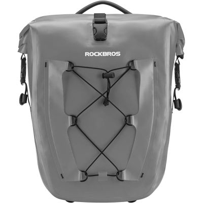 Rockbros waterproof bike bag gray