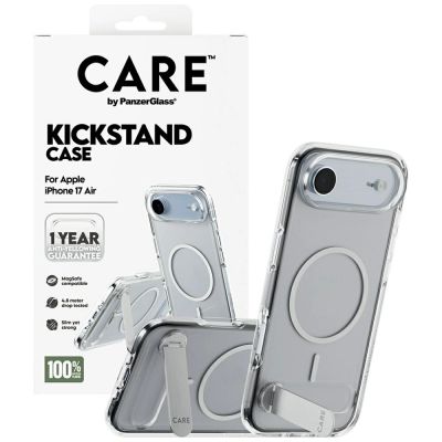 4. CARE by PanzerGlass Feature Case with Kickstand MagSafe for iPhone Air - Clear