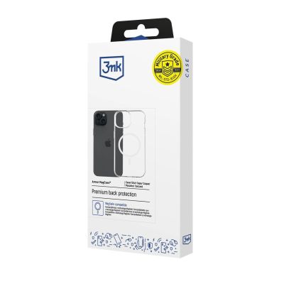 4. 3mk Armor Magcase for iPhone 15 Plus - Transparent