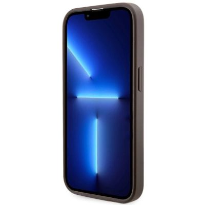 5. Guess GUHMP14LHGCFSEW iPhone 14 Pro 6.1" brown/brown hard case GCube Stripes MagSafe