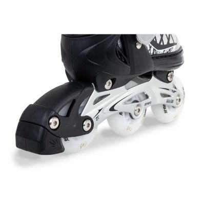 18. ROLLER SKATES-ROLLER SKATES-ICE SKATING 4IN1 ENERO PRO LED 26-29 GRAY
