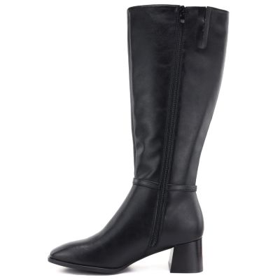 7. Black Sergio Leone KZ-31-S women's leather high-heeled boots