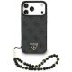 Guess 4G Strap Triangle Logo MagSafe Case for iPhone 17 Pro Max - Black