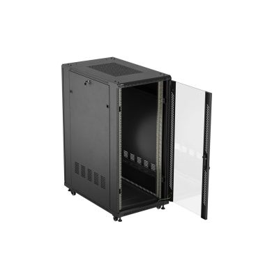 17. LANBERG FLOOR RACK CABINET 19" 27U 600X1000 BLACK