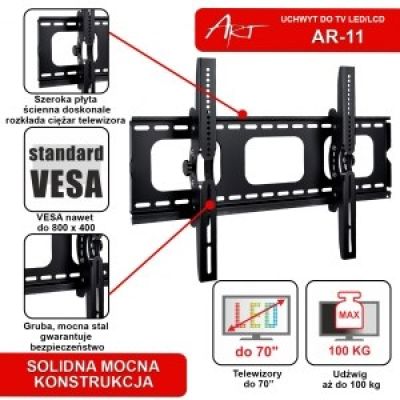 7. ART AR-11 Bracket (Tiltable; 42" - 70"; max. 100kg)