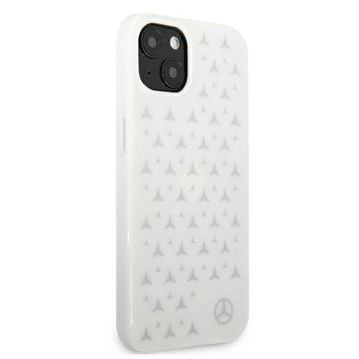 4. Mercedes Silver Stars Pattern Case for iPhone 13 mini - White
