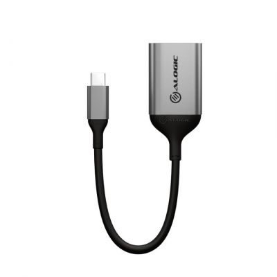 4. Alogic Adapter USB-C -> 2x USB-C St/2xBu 10cm Space gray