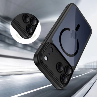 6. Tech-Protect Magpeak Magsafe CC Case for iPhone 17 Pro - Clear Black