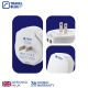 5. TRAVEL BLUE 2-USB MAINS CHARGER – USA