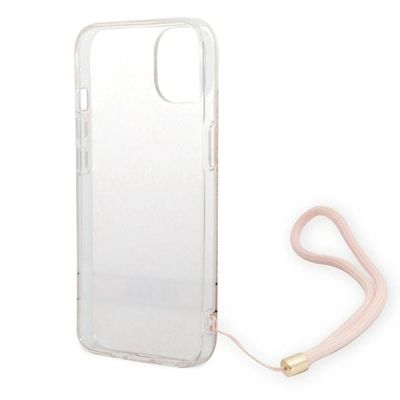 6. Guess GUOHCP14MH4STP iPhone 14 Plus 6.7 "pink / pink hardcase 4G Print Strap