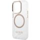 6. Guess Metal Outline Magsafe case for iPhone 15 / 14 / 13 - gold