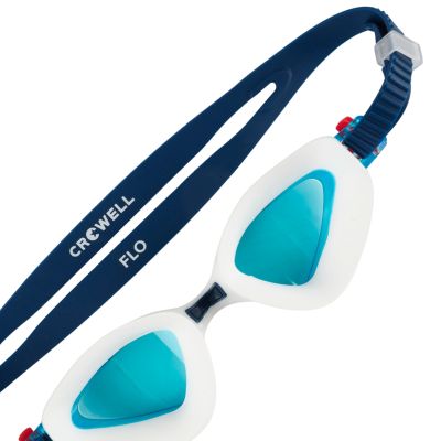 5. Crowell GS20 Flo Swimming Goggles White and Blue