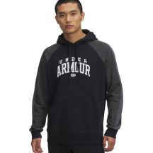Men's Under Armour Rival Fleece Colorblock Hoodie Black 6003958 001
