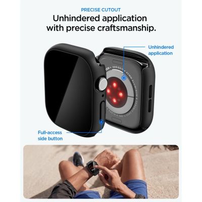 7. Spigen Thin Fit 360 Case Spigen Thin Fit 360 Case for Apple Watch 42mm - Black