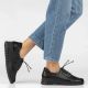 6. Women's leather half-notes on a wedge, black Filippo DP8102