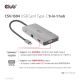 10. CLUB3D CSV-1594 USB 3.2 Gen 1 (3.1 Gen 1) Type-C Docking Station Black, Gray