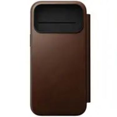 9. Nomad Modern Leather Folio Cell Phone Case 17.5 cm (6.9") Brown