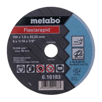 13. METABO W 18 LTX 150 QUICK angle grinder (600404650) + metaBOX 165 L case Green, Black