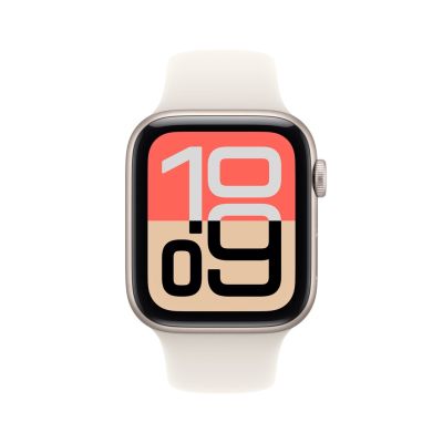 2. Apple Watch SE 3 GPS + Cellular 44mm Starlight Aluminum Case with Starlight Sport Band – Size M/L