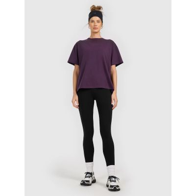 6. Women's loose plain T-shirt 4F 4FRAW25TTSHF3624-50S