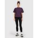 6. Women's loose plain T-shirt 4F 4FRAW25TTSHF3624-50S