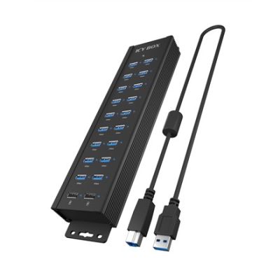 2. Rajd Sonic - 20-in-1 USB HUB with power supply, on/off button and mounting brackets