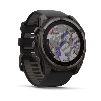 27. Garmin Fenix 8 Solar Sapphire Titanium Carbon Gray DLC Black watch