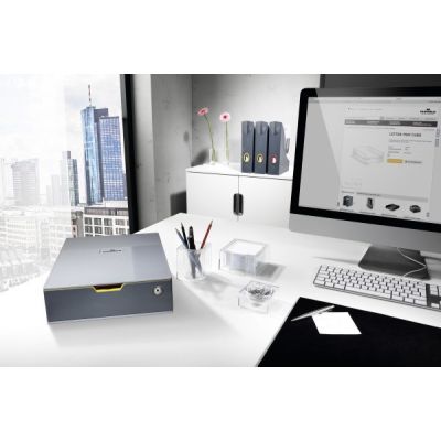 2. Durable VARICOLOR document storage box Plastic Gray